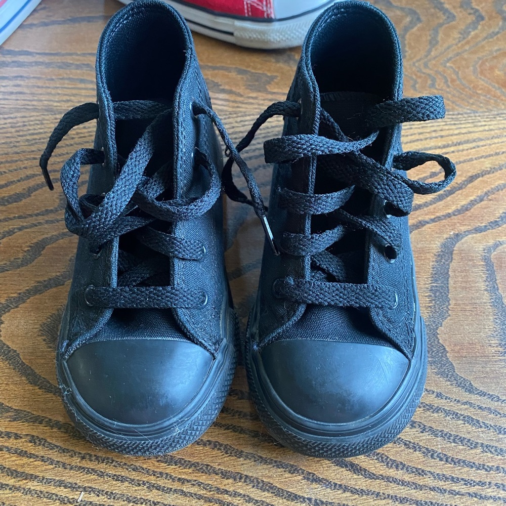 Converse Kids Black High-Top Sneakers